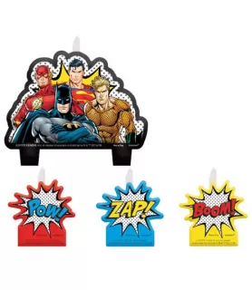 Justice League 'Heroes Unite' Mini Candle Set (4pc)