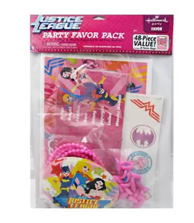 Justice League Girls Favor Pack (48pc)