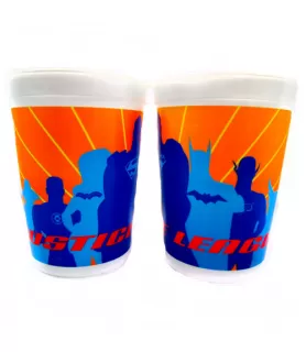 Justice League Vintage Reusable Keepsake Cups (2ct)