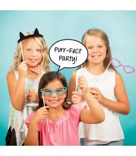 Kitten Party 'Purr-fect' Photo Prop Set (10ct)