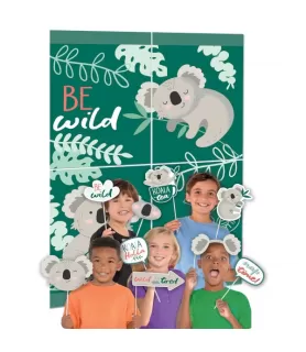 Koala Birthday Scene Setter with Photo Props (16pc)