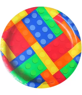 LEGO Bricks Large Paper Plates (10ct)