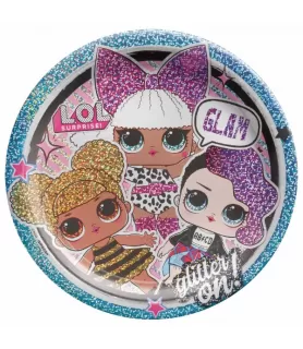 LOL Surprise! 'Together 4 Eva' Large Prismatic Paper Plates (8ct)