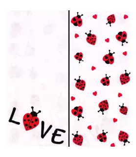 Lively Lady Bugs Cello Favor Bags Twist Ties (20ct)