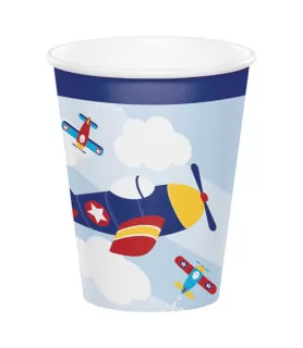 1st Birthday 'Little Flyer' 9oz Paper Cups (8ct)