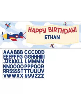 1st Birthday 'Little Flyer' Giant Customizable Banner (1ct)