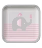 Baby Shower 'Little Peanut Girl' Small Paper Plates (8ct)