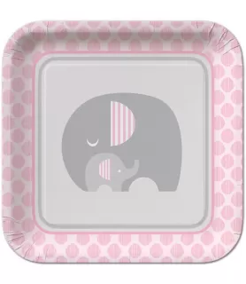 Baby Shower 'Little Peanut Girl' Large Paper Plates (8ct)