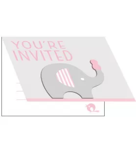 Baby Shower 'Little Peanut Girl' Invitations w/ Envelopes (8ct)