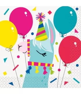 Llama Birthday Small Napkins (16ct)