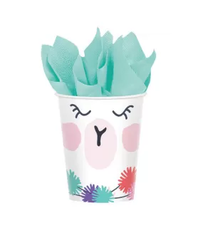 Llama Fun 9oz Paper Cups (8ct)