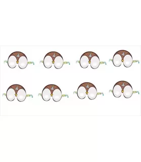 Look Whoo's 1 Owl Blue Masks (8ct)