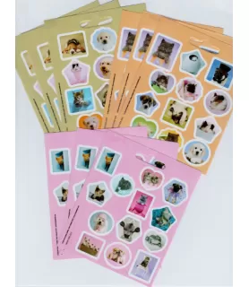 Kitten & Puppy Stickers (9 sheets)