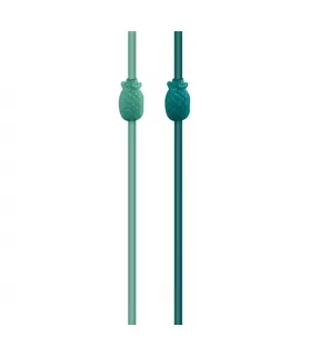 Summer 'Key West' Plastic Reusable Straws (10ct)