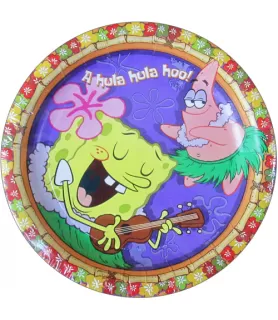 Spongebob SquarePants 'Luau' Small Paper Plates (8ct)
