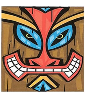 Hawaiian Luau 'Tiki Time' Party Lunch Napkins (16ct)