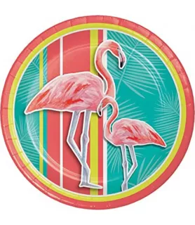 Hawaiian Luau 'Island Oasis' Large Paper Plates (8ct)