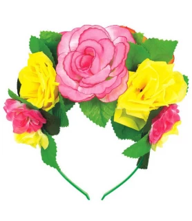 Hawaiian Luau Deluxe Flower Headband (1ct)