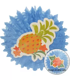 Hawaiian Luau Pineapple Hibiscus Hanging Decoration (1ct)