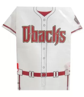 MLB Arizona Diamond Backs Jersey Shaped Napkins (12ct)