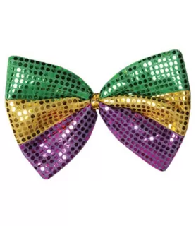 Mardi Gras 'Masquerade' Sequin Bow Tie (1ct)