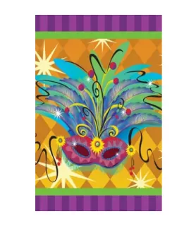 Mardi Gras 'Masquerade' Plastic Table Cover (1ct)