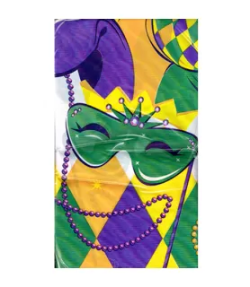 Mardi Gras Plastic Table Cover (1ct)