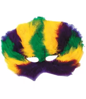 Mardi Gras Feather Mask Style 4 (1ct)