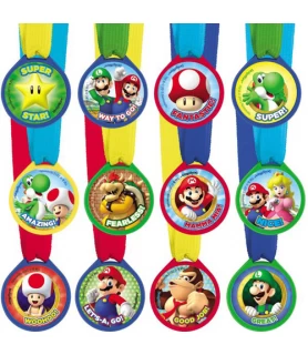 Super Mario Award Medals / Favors (12ct)