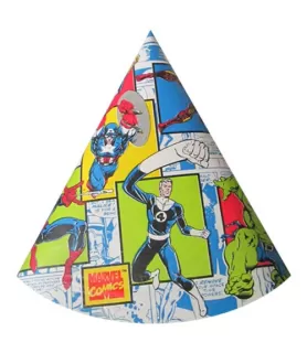 Marvel Heroes Vintage 1996 Cone Hats (8ct)