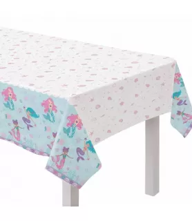 Mermaid 'Shimmering Mermaids' Plastic Tablecover (1ct)
