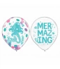 Mermaid 'Shimmering Mermaids' Confetti Latex Balloons (6ct) Mermaid 'Shimmering Mermaids' Confetti Latex Balloons (6ct)