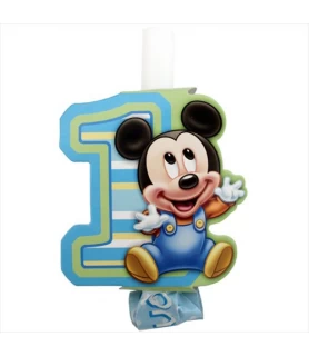 Mickey Mouse 1st Birthday Blowouts / Favors (8ct)