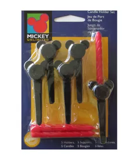 Mickey Mouse Candle Holder Set (5pc)
