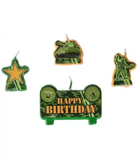 Military Camouflage Mini Candle Set (4pc)
