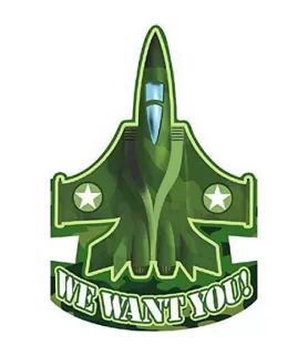 Military Camouflage Invitation Set w/ Envelopes (8ct)