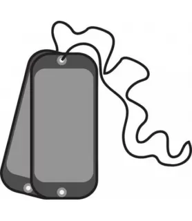 Military Camouflage 'Operation Camo' Dog Tag Necklaces / Favors (8ct)