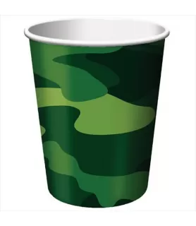 Military Camouflage 9oz Paper Cups (8ct)