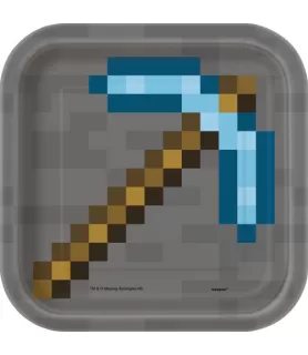 Minecraft Small Paper Plates (8ct)