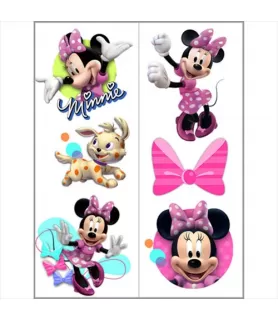 Minnie Mouse 'Bow-Tique' Temporary Tattoos (2 sheets; 4 strips total)
