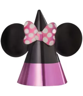 Minnie Mouse 'Forever' Paper Cone Hats (8ct)