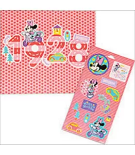Minnie Mouse Mini Poster and Sticker Set / Favors (1ct)