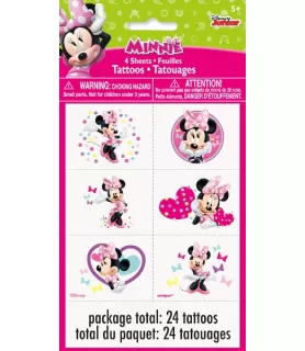 Minnie Mouse 'Minnie's Bow-Toons' Temporary Tattoos (4 sheets)