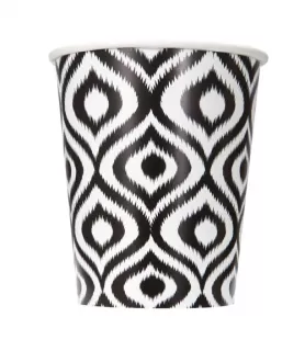 Happy Birthday 'Moroccan Ikat' 12oz Paper Cups (6ct)