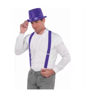 Purple Costume Suspenders (1 set)