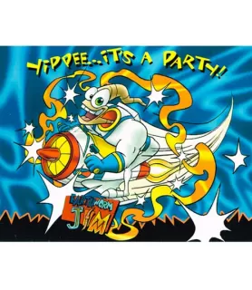 Earthworm Jim Vintage 1996 Invitations w/ Envelopes (8ct)