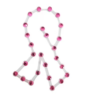 Breast Cancer Awareness Pink Ribbon Jewel Tattoo (1ct)