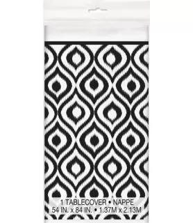 Happy Birthday 'Moroccan Ikat' Plastic Table Cover (1ct)