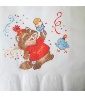 Shirt Tales 'Rick Raccoon' Vintage Lunch Napkins (16ct)