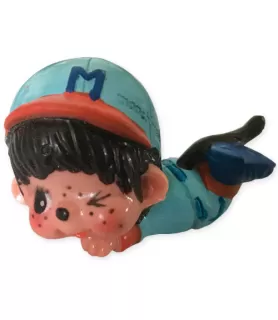 Monchhichi Vintage 1981 'Outfielder' Mini Collectible Figure (1ct)